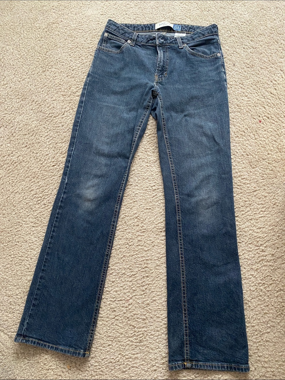 GAP Women’s 6 Regular COTTON Boot Cut Stretch Classic Dark Wash Jeans